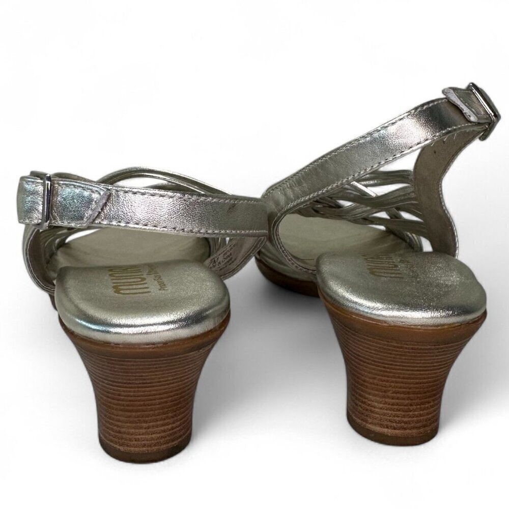 Munro Women's Marianna Slingback Sandal Sz 7 - Metallic Taupe - Picture 6 of 16